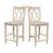 Whitewood Industries Solid Wood Double X-Back Counter Height Dining Stool - 24" Seat Height S-202 - alternate 4
